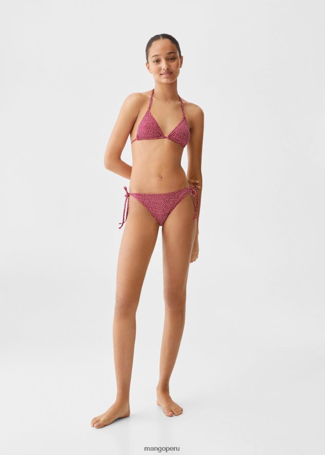 bikini con estampado de lunares rojo Mango chicas ropa TJF0T5443