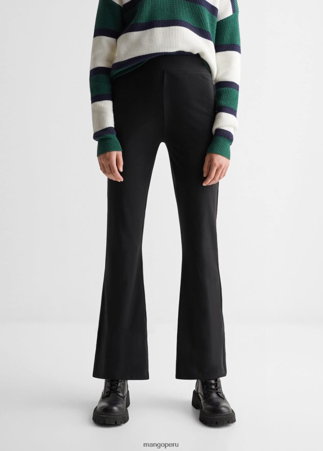 leggings acampanados negro Mango chicas ropa TJF0T5352