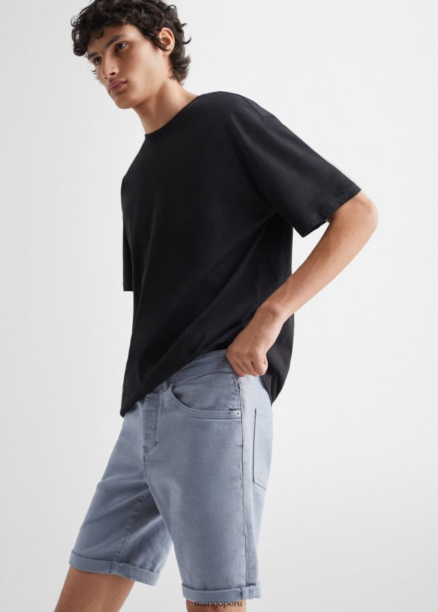 pantalones cortos de mezclilla de algodón azul Mango Niños ropa TJF0T5661