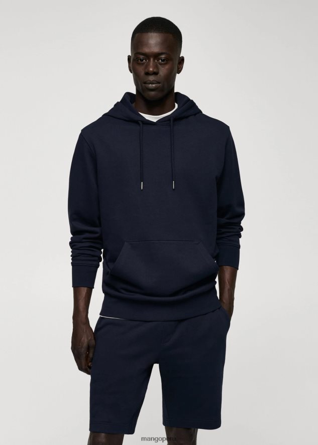 sudadera con capucha de algodón Armada Mango hombres ropa TJF0T4523