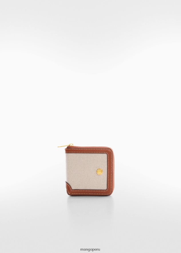 billetera mixta cuero Mango mujer accesorios TJF0T3022