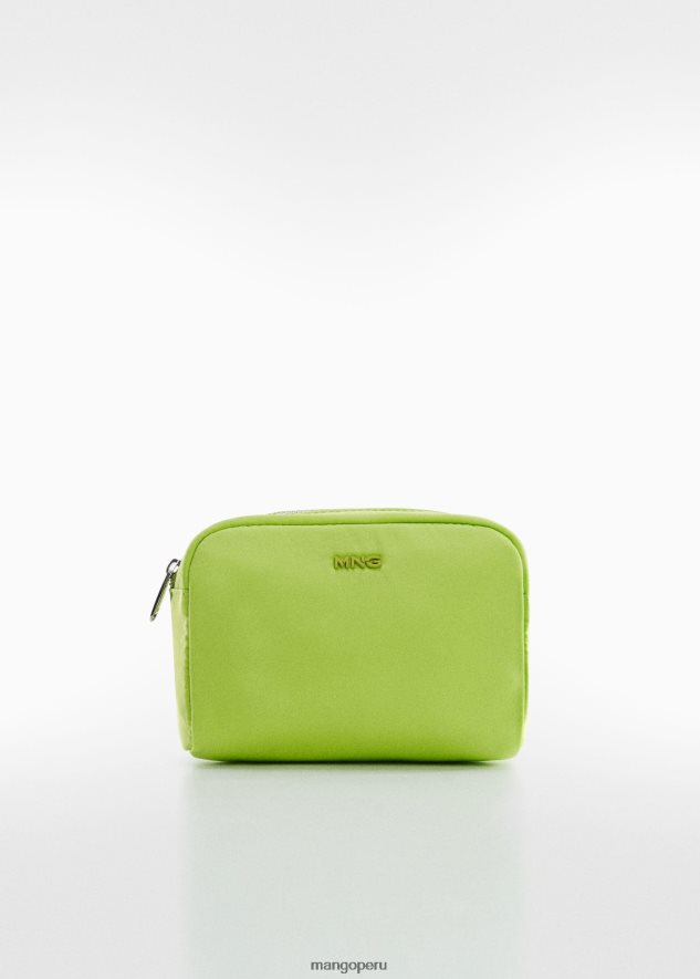 neceser con cremallera y logo cal Mango mujer accesorios TJF0T3150
