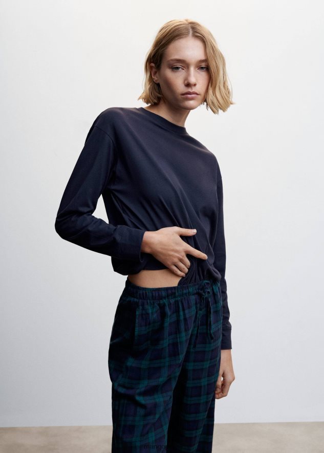 Pack de 2 camisetas de algodón gris jaspeado claro Mango mujer ropa TJF0T2361