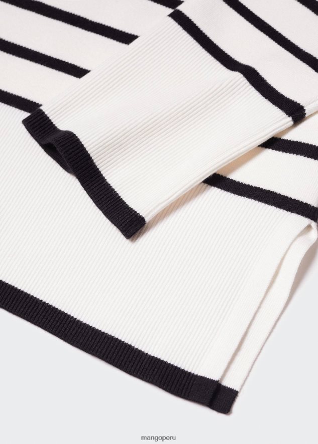 suéter oversize a rayas crudo Mango mujer ropa TJF0T1110