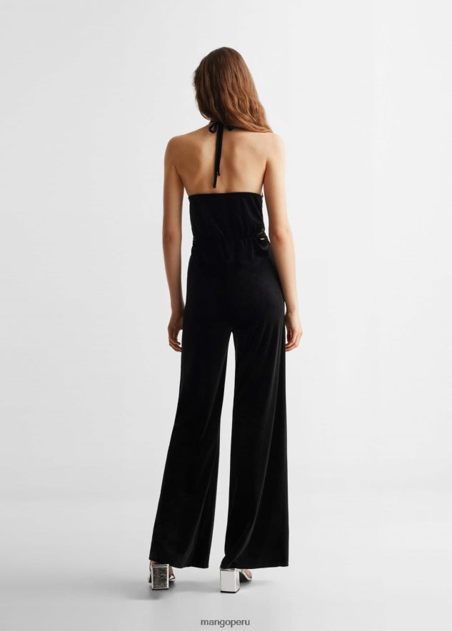 mono largo asimétrico negro Mango chicas ropa TJF0T5852