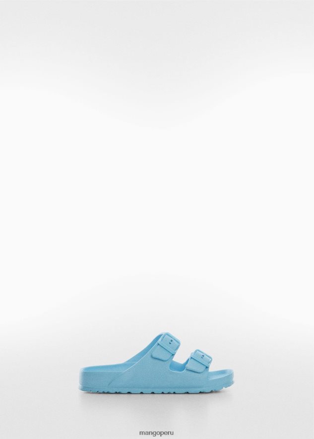 hebillas de chanclas agua verde Mango chicas calzado TJF0T6695