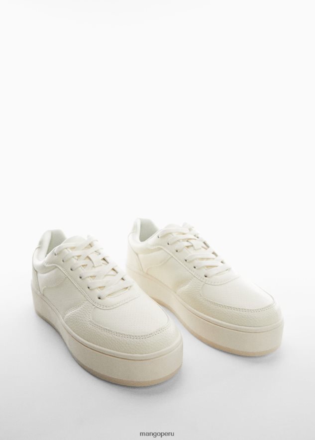 zapatillas de plataforma beige Mango chicas calzado TJF0T6736