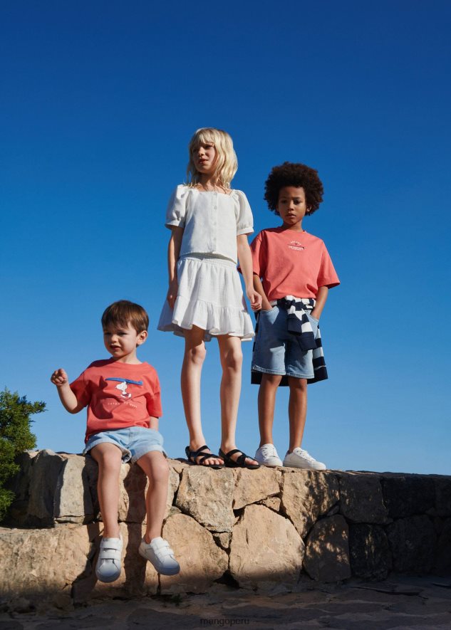 camiseta estampada en mezcla de algodón 5 pomelo Mango Niños ropa TJF0T6983