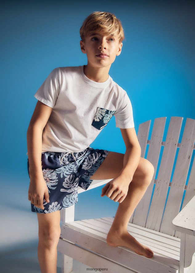 traje de baño con estampado de hojas Armada Mango Niños ropa TJF0T7335